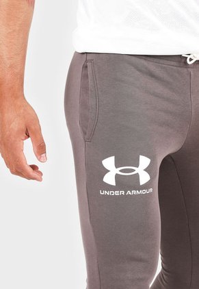 Pantalón Sudadera Café-Blanco UNDER ARMOUR Rival Terry