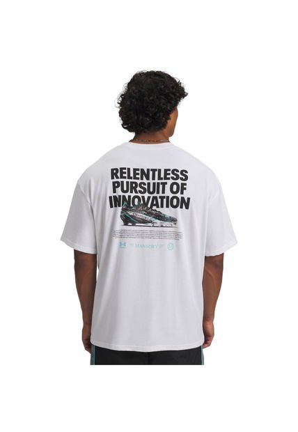 Camiseta Hombre Under Armour MNSORY HW CTTN LC SS Blanco Under Armour