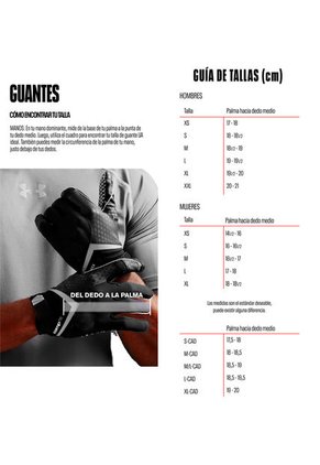 Guantes De Entrenamiento UA Weightlifting Para Hombre Negro Under Armour 1369830-001-N11 Under Armour