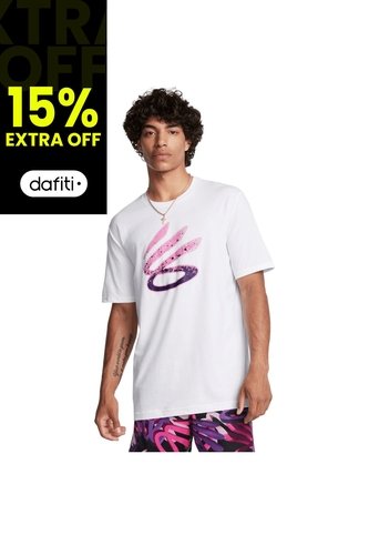 Camiseta Hombre UNDER ARMOUR CURRY LOGO TREND TEE Blanco Under Armour Under Armour