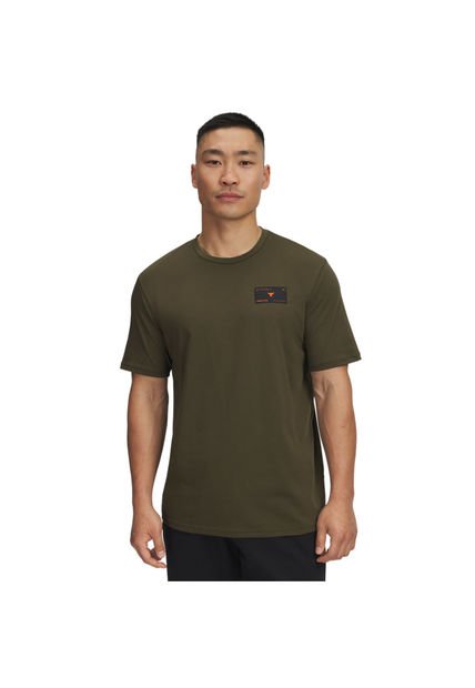 Camiseta Hombre Under Armour UA PJT RCK 6MO SS Verde Under Armour