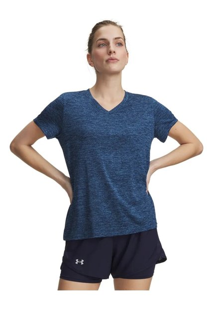 Camiseta Manga Corta Mujer Under Armour Tech Twist Azul Under Armour