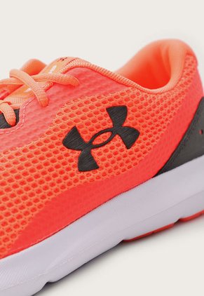 Tenis Running Coral-Negro-Blanco UNDER ARMOUR Surge 3