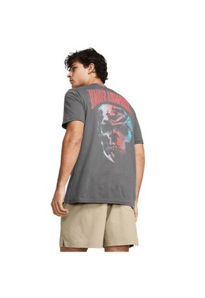 Camiseta Hombre UNDER ARMOUR UA DUSK TO DAWN SKUL Gris Under Armour