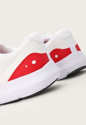 Tenis Running Blanco-Rojo-Negro UNDER ARMOUR Surge 3
