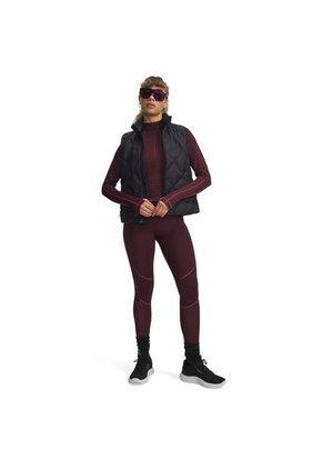 Camiseta De Compresión Manga Larga Mujer Under Armour CG TEXTURED 1/2 ZIP Rojo Under Armour