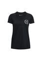 Camiseta Under Armour Tech Solid Lc Crest Mujer-Negro de Under Armour
