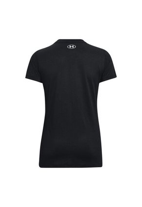 Camiseta Under Armour Tech Solid Lc Crest Mujer-Negro