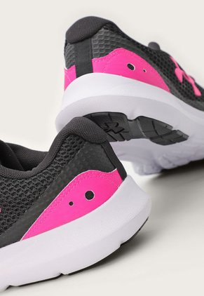 Tenis Running Negro-Blanco-Fucsia UNDER ARMOUR Surge 3