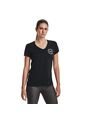 Camiseta Under Armour Tech Solid Lc Crest Mujer-Negro de Under Armour
