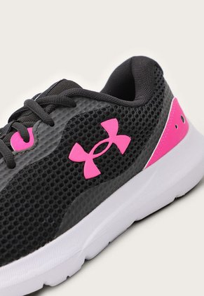 Tenis Running Negro-Blanco-Fucsia UNDER ARMOUR Surge 3
