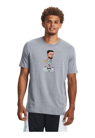 Camiseta Hombre UNDER ARMOUR CURRY BOBBLE HEAD SS Gris Under Armour Under Armour
