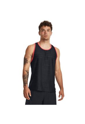 Camiseta Hombre UNDER ARMOUR RUN EVERYWHERE SINGL Negro Under Armour