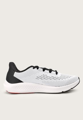 Tenis Running Blanco-Negro-Rojo UNDER ARMOUR Charged Pursuit 3 Big Logo
