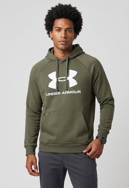 Hoodie UNDER ARMOUR Rival Verde Oliva
