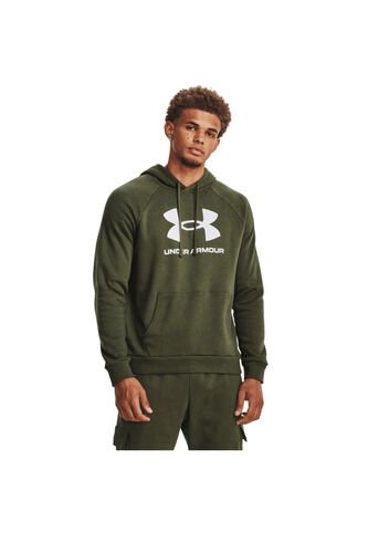 Saco Hombre UNDER ARMOUR RIVAL FLEECE LOGO HD Verde Under Armour Under Armour