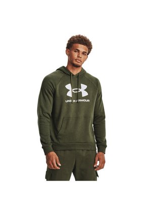 Saco Hombre UNDER ARMOUR RIVAL FLEECE LOGO HD Verde Under Armour