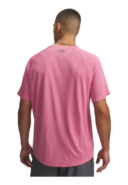 Camiseta Manga Corta Hombre Under Armour Tech Textured Ss Rosado Under Armour