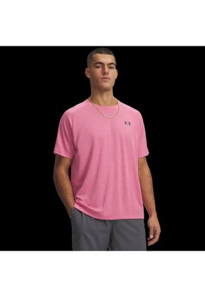 Camiseta Manga Corta Hombre Under Armour Tech Textured Ss Rosado Under Armour