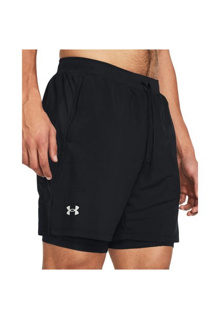 Short Hombre UNDER ARMOUR LAUNCH 7 2N1 SHORTS Negro Under Armour