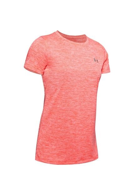 Camiseta Under Armour Tech Ssc Para Mujer-Rojo