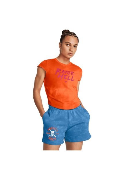 Camiseta Mujer UNDER ARMOUR PJT RCK UNDRGRND CAP Naranja Under Armour