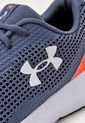 Tenis Running Azul Grisáceo-Blanco-Naranja UNDER ARMOUR Surge 3 de Under Armour