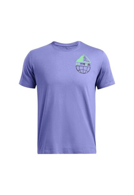 Camiseta Hombre UNDER ARMOUR RUN TRAIL SHORTSLEEV Purpura Under Armour
