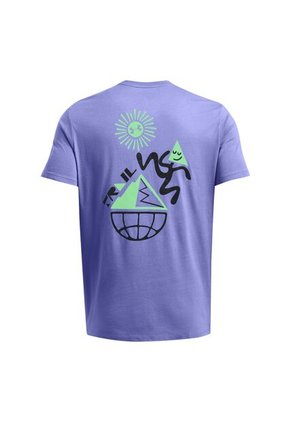 Camiseta Hombre UNDER ARMOUR RUN TRAIL SHORTSLEEV Purpura Under Armour