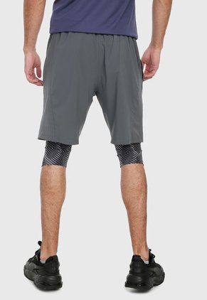 Pantaloneta Gris-Negro UNDER ARMOUR UA Launch SW