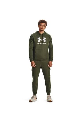 Saco Hombre UNDER ARMOUR RIVAL FLEECE LOGO HD Verde Under Armour
