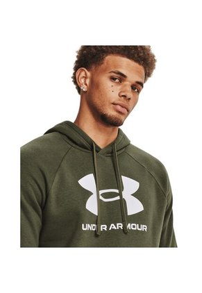 Saco Hombre UNDER ARMOUR RIVAL FLEECE LOGO HD Verde Under Armour