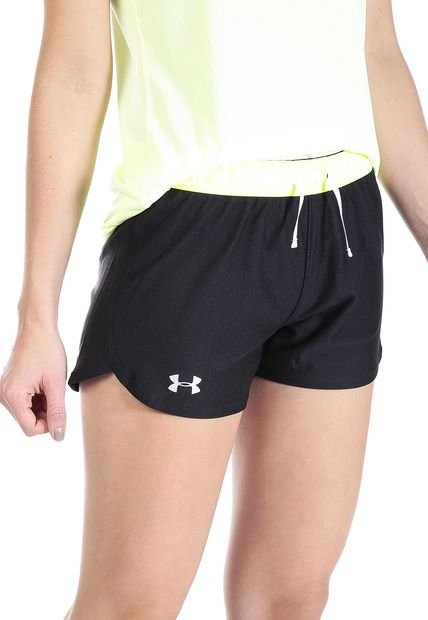 Short Negro-Amarillo Neón Under Armour