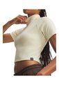 Camiseta De Compresión Mujer Under Armour Rival Rib Mock Blanco Under Armour de Under Armour