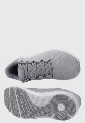 Tenis Running Gris-Blanco UNDER ARMOUR Charged pursuit 2