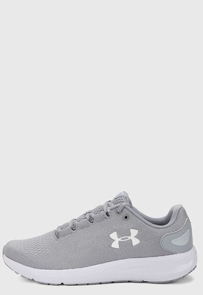 Tenis Running Gris-Blanco UNDER ARMOUR Charged pursuit 2