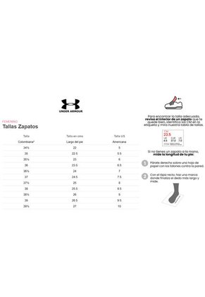 Tenis Mujer Under Armour Drift Negro Under Armour