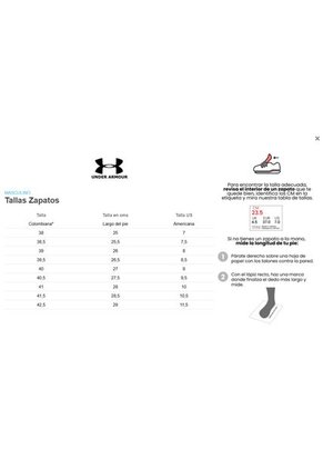 Tenis Hombre Under Armour Drift Negro/Negro Under Armour