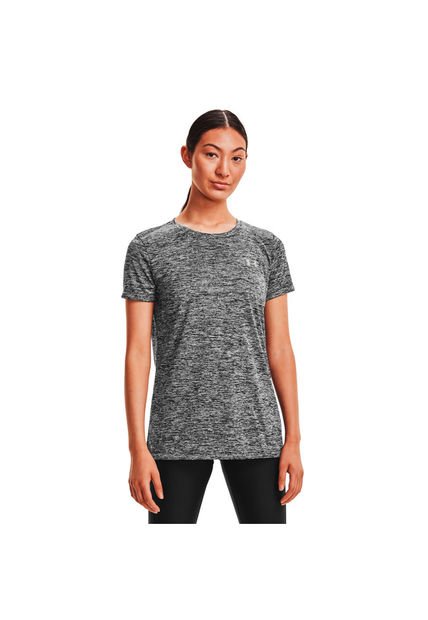 CAMISETA MUJER UNDER ARMOUR NEGRO TECH SSC - TWIST-BLK 1277206-001-N11 Under Armour