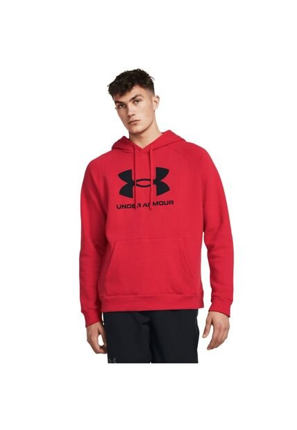 Buzo Hombre UNDER ARMOUR RIVAL FLEECE LOGO HD Rojo Under Armour