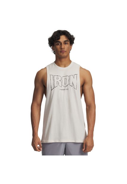 Camiseta Hombre Under Armour PJT RCK TANK Marron Under Armour