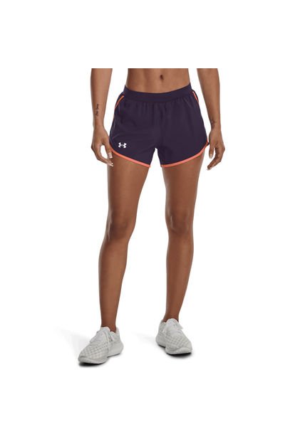 UNDER ARMOUR SHORT FLY BY 2.0 RUNNING DAMA MORADO 