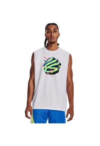 Camiseta Hombre UNDER ARMOUR CURRY SLVS TEE Blanco Under Armour Under Armour