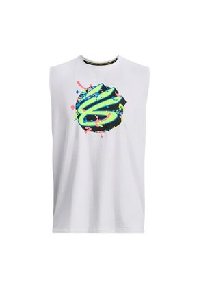 Camiseta Hombre UNDER ARMOUR CURRY SLVS TEE Blanco Under Armour