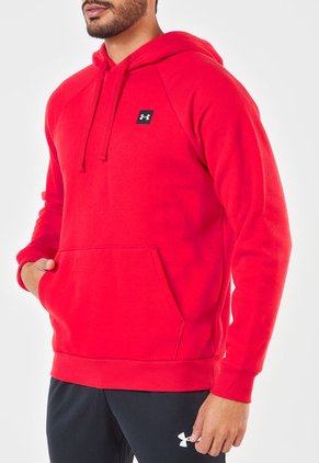 Hoodie Rojo UNDER ARMOUR Rival Fleece