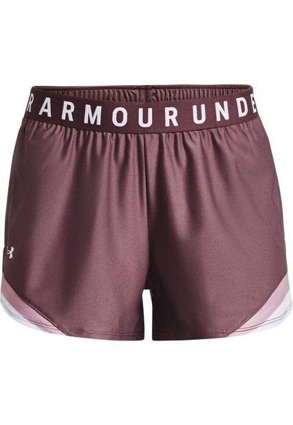 Short Under Armour Play Up 3.0 Tri Color Para Mujer-Violeta