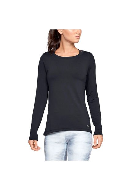 UNDER ARMOUR CAMIBUSO HG SLEEVE RUNNING DAMA NEGRO