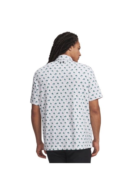 Camisa Polo Hombre Under Armour PLAYOFF 3 PRNTD POLO Blanco Under Armour