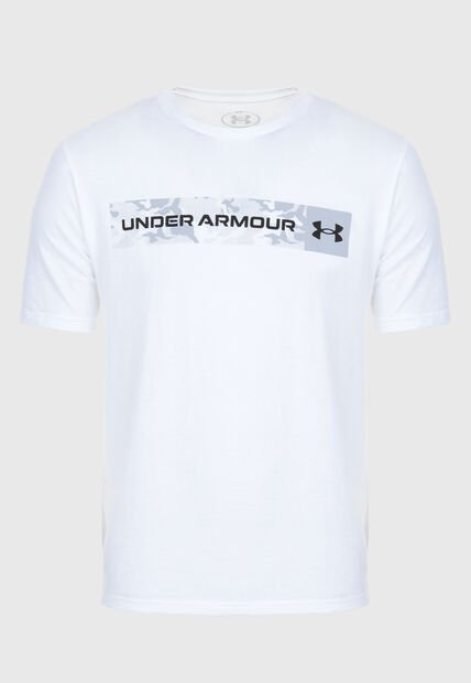 Camiseta UNDER ARMOUR Camo Chest Stripe Blanco