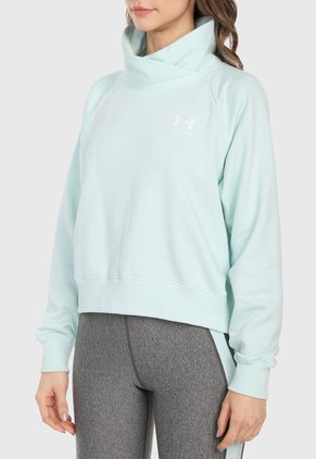 Hoodie Azul UNDER ARMOUR Rival Fleece Wrap Neck